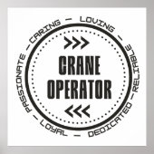 Amazing Crane Operator Poster (Voorkant)