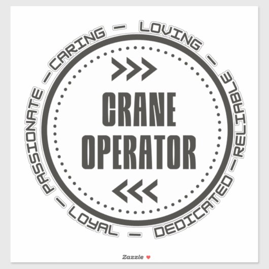 Amazing Crane Operator Sticker (Vel)