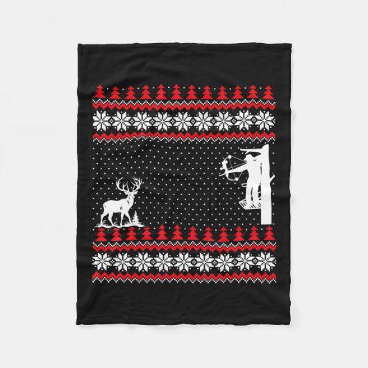 Amazing Cute Funny Duck Hunter Deer Hunter Hunting Fleece Deken (Voorkant)