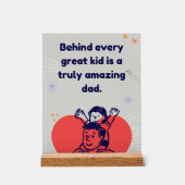 Amazing Dad-Inspirational Fathers Love Quote Acryl Bord (Voorkant)