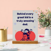 Amazing Dad-Inspirational Fathers Love Quote Acryl Bord (Huwelijk)