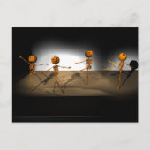 Amazing Dancing Pumpkins Briefkaart (Voorkant)