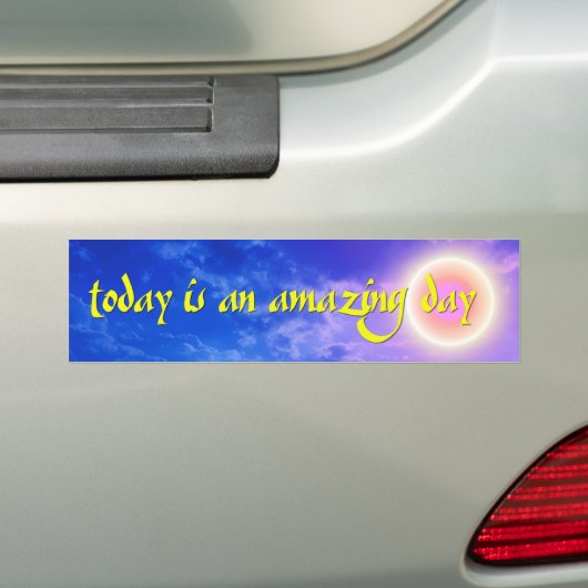 Amazing Day Bumpersticker (Op auto)