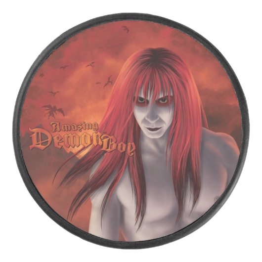 Amazing Demon Boy Dawn of the Demon Hockey Puck (Voorkant)