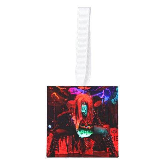 Amazing Demon Boy Foto Cube Ornament (Voorkant)