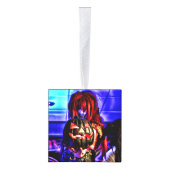 Amazing Demon Boy Foto Cube Ornament (Rechts)