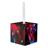 Amazing Demon Boy Foto Cube Ornament (Achter hoekig)