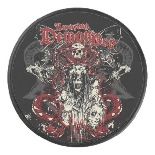 Amazing Demon Boy Hockey Puck