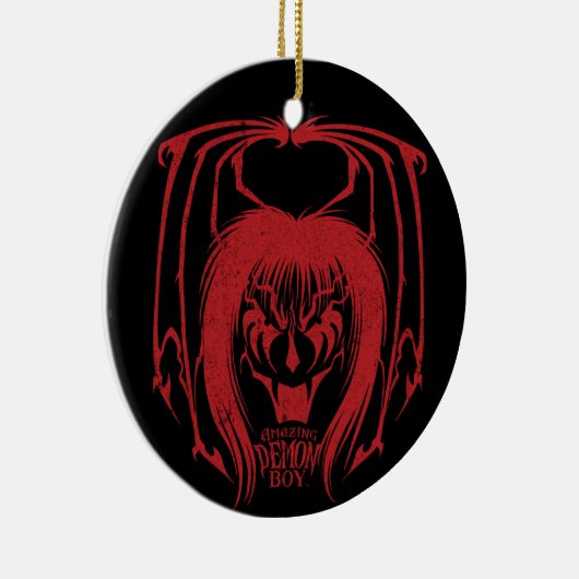 Amazing Demon Boy keramiek Keramisch Ornament (Rechts)