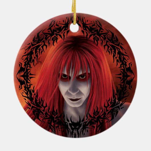 Amazing Demon Boy keramiek Keramisch Ornament (Achterkant)