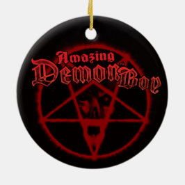 Amazing Demon Boy Pentagram Keramisch Ornament