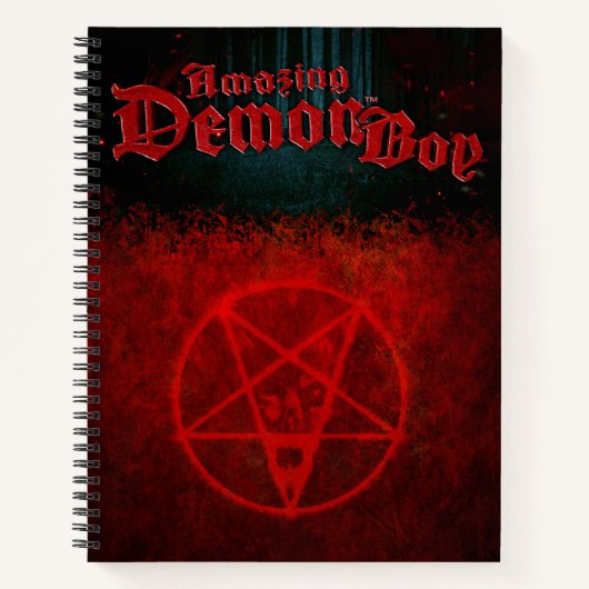 Amazing Demon Boy Pentagram Notitieboek (Voorkant)