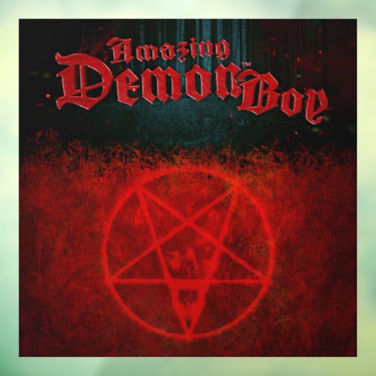 Amazing Demon Boy Pentagram Raamsticker (Vel 3)