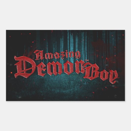 Amazing Demon Boy Rechthoekige Sticker (Voorkant)