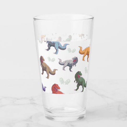 Amazing dinosaur glass cup glas (Voorkant)