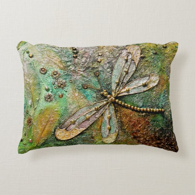 Amazing Dragonfly Accent Kussen (Voorkant)