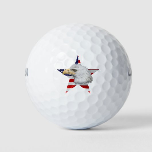 Amazing Eagle, de Amerikaanse vlag, patriottisch Golfballen (Voorkant)