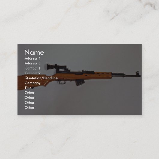 Amazing Eastern block rifle Visitekaartje (Voorkant)