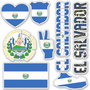 Amazing El Salvador Shapes Sticker