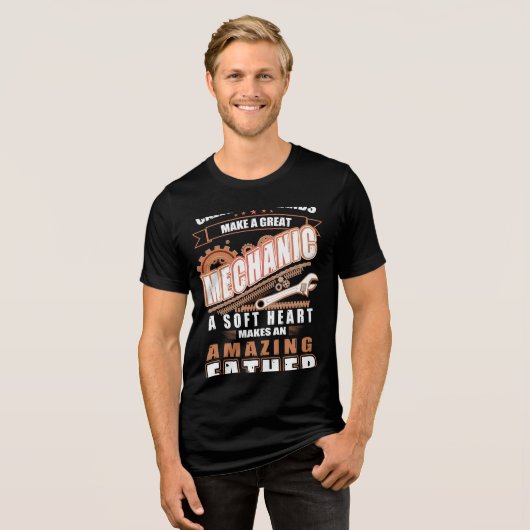 Amazing Father Mechanic T-Shirt (Voorkant volledig)