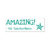 "AMAZING!" Feedback Rubberstempel Zelfinktende Stempel (Design)