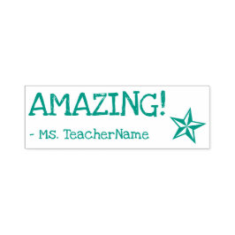 "AMAZING!" Feedback Rubberstempel Zelfinktende Stempel