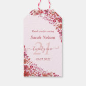 Amazing Floral Pink 21 zondag Cadeaulabel (Achterkant)