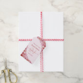 Amazing Floral Pink 21 zondag Cadeaulabel (Met Touw)