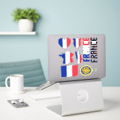 Amazing France Shapes National Symbols Sticker (Laptop op bureau)