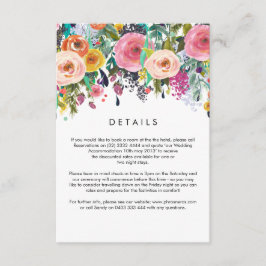 Amazing Garden Wedding Details Card Informatiekaartje
