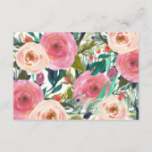 Amazing Garden Wedding Details Card Informatiekaartje (Achterkant)