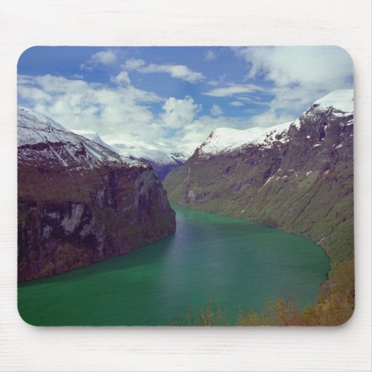 Amazing Geiranger Fjord Mousepad Muismat (Voorkant)