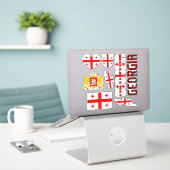 Amazing Georgia Shapes National Symbols Sticker (Laptop op bureau)