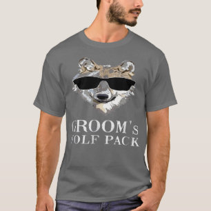 Amazing Gift Bachelor Party Grooms Wolf Pack T-shirt