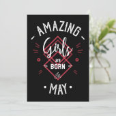 Amazing girls are born in may (Staand voorkant)