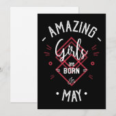 Amazing girls are born in may (Voorkant / Achterkant)