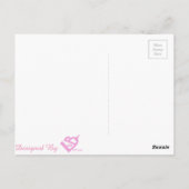 Amazing Grace Beauely Pink Rose Typografie Briefkaart (Achterkant)