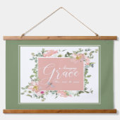 Amazing Grace bloem Hangend Wandkleed (Voorkant)