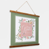 Amazing Grace bloem Hangend Wandkleed (Gebogen)