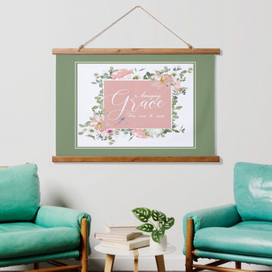 Amazing Grace bloem Hangend Wandkleed (Woonkamer)