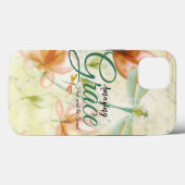 Amazing Grace Bloemen en libel Buitenkussen Case-Mate iPhone Case (Achterkant (horizontaal))