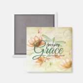 Amazing Grace Bloemen en libel Magneet (Voorkant / Achterkant)
