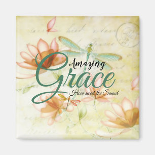 Amazing Grace Bloemen en libel Magneet