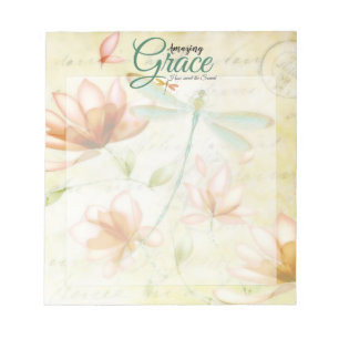 Amazing Grace Bloemen en libel Notitieblok