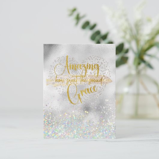 Amazing Grace Briefkaart (Staand voorkant)
