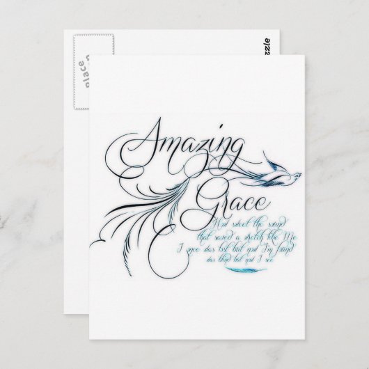 Amazing Grace Briefkaart (Voorkant / Achterkant)