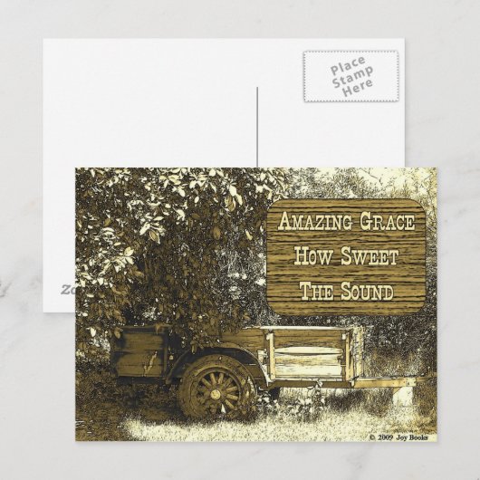 Amazing Grace Briefkaart (Voorkant / Achterkant)