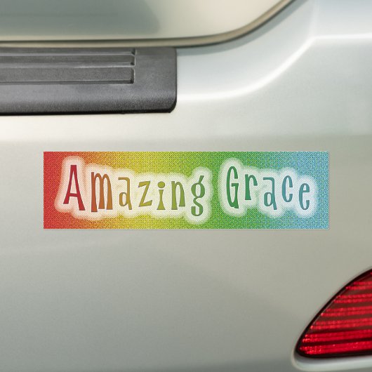Amazing Grace Bumpersticker (Op auto)