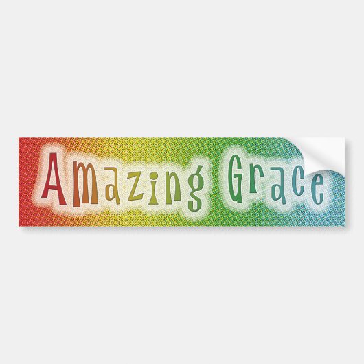Amazing Grace Bumpersticker (Voorkant)