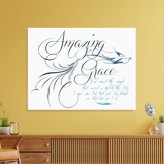 Amazing Grace Canvas Afdruk (Insitu (Woonkamer))